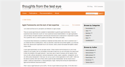 Desktop Screenshot of blog.thetesteye.com